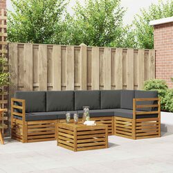 Comfortable 6-Piece Outdoor Sofa Set with Solid Build