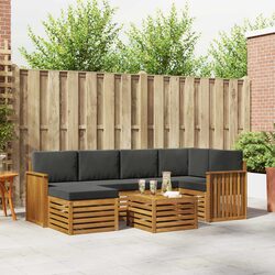 Comfortable 7-Piece Outdoor Sectional Sofa Set