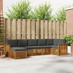 Comfortable 7-Piece Outdoor Sofa Set with Solid Build