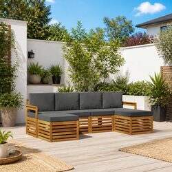 Value-Driven 6-Piece Outdoor Sofa Set for Comfort