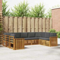 Quality and Comfort: 9-Piece Outdoor Sofa Set
