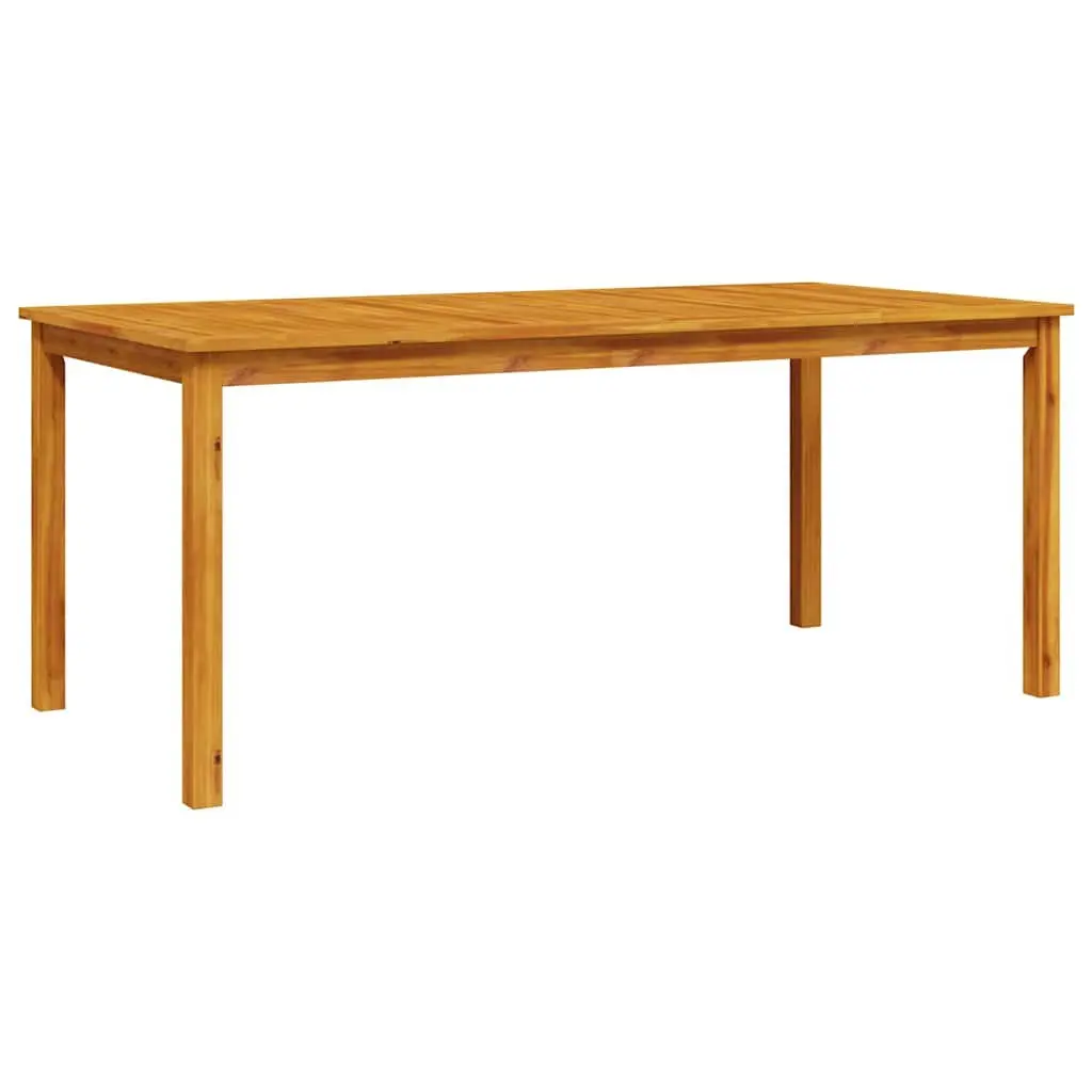 Garden Dining Set 7 Pieces Outdoor Furniture Solid Acacia Wood Brown Patio Table
