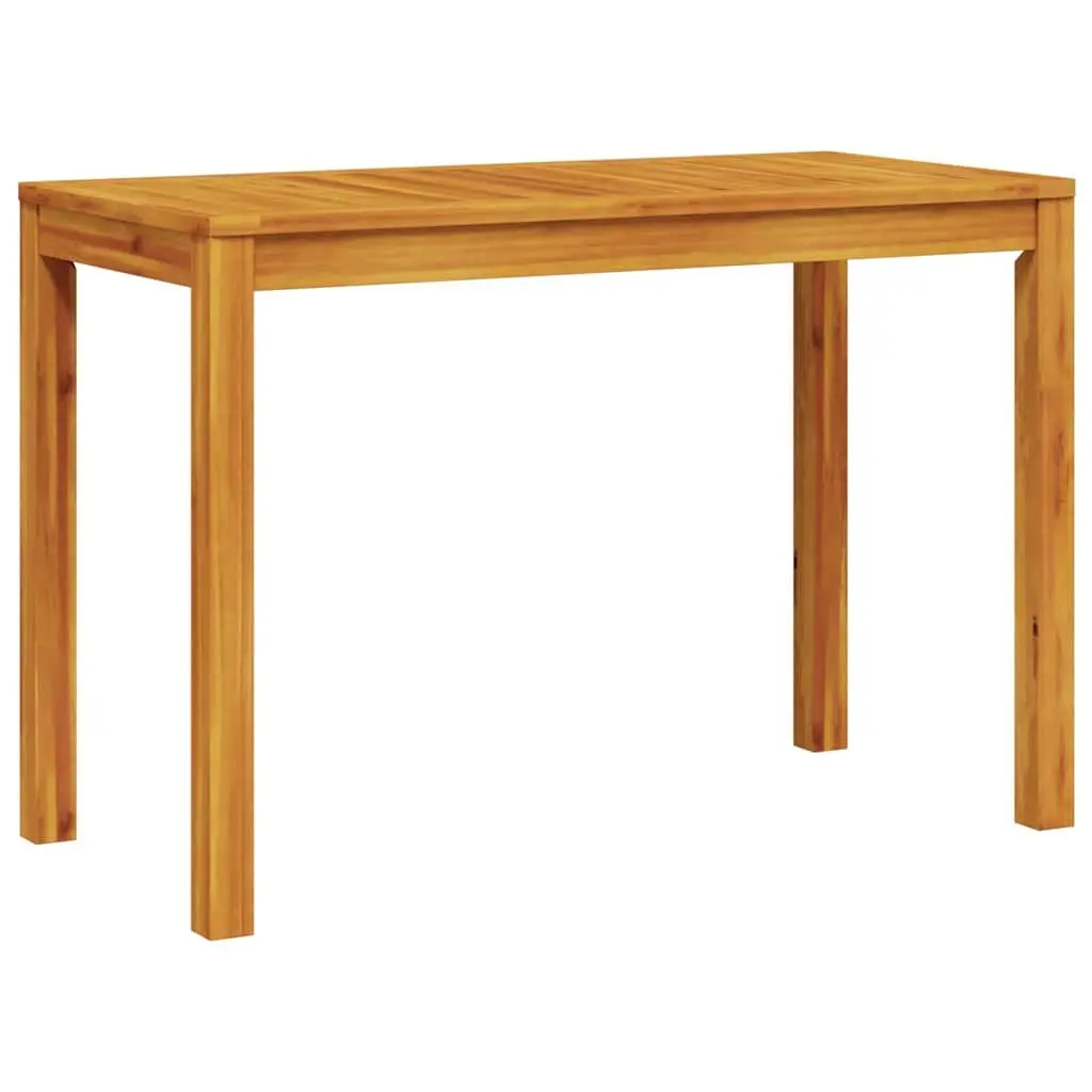 Garden Dining Set 3 Piece Brown Solid Acacia Wood Rectangular Table Outdoor