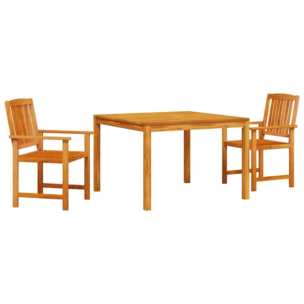 Brown Acacia Wood Garden Dining Set
