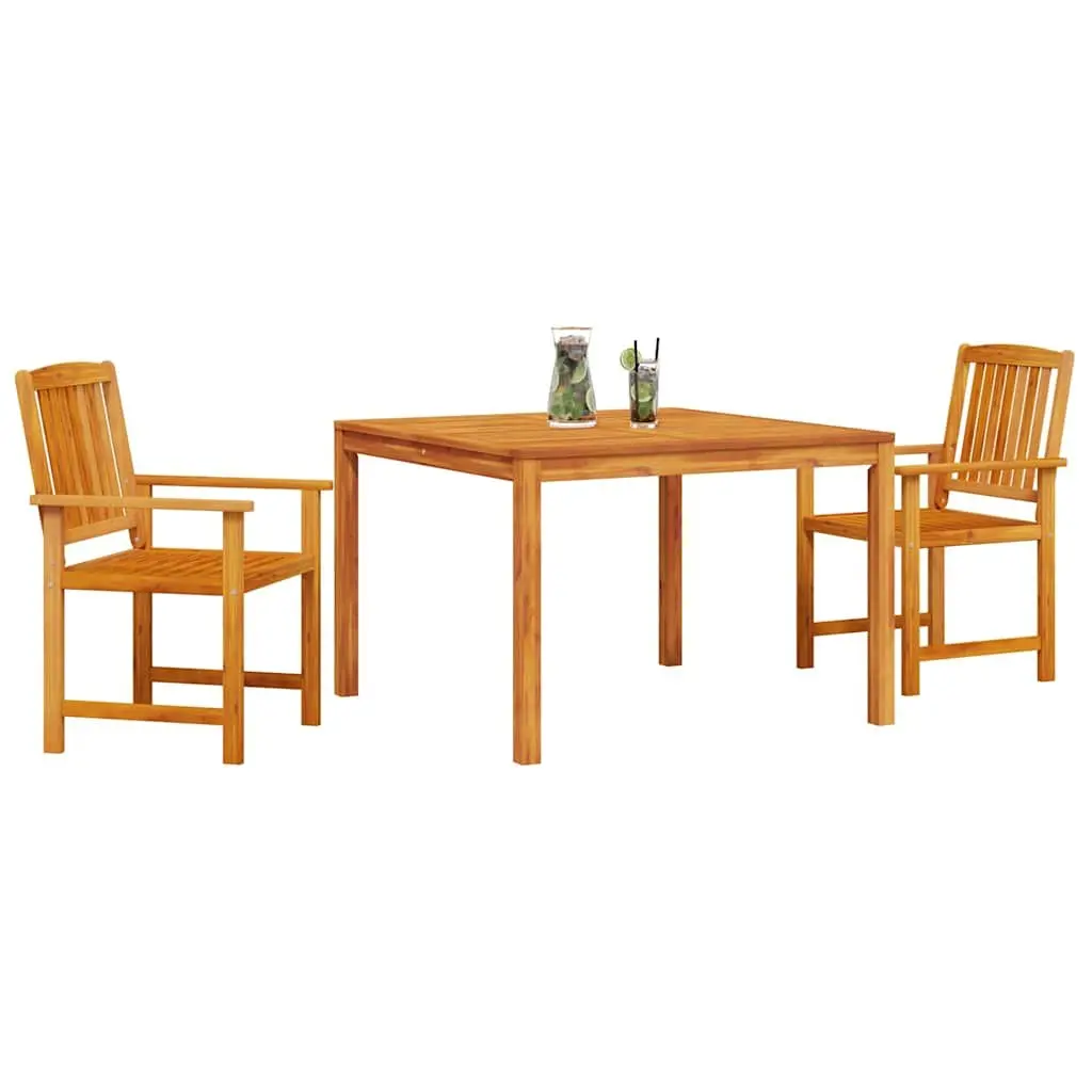Brown Acacia Wood Garden Dining Set