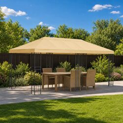 Dependable 6x3m Outdoor Gazebo with Mesh Walls