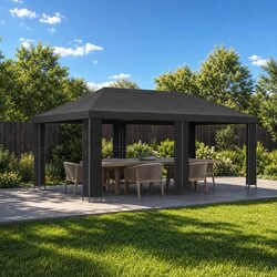 6 x 3 m Anthracite Gazebo: Value and Comfort Combined