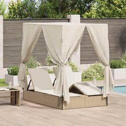 Comfortable Double Sun Lounger with Practical Design