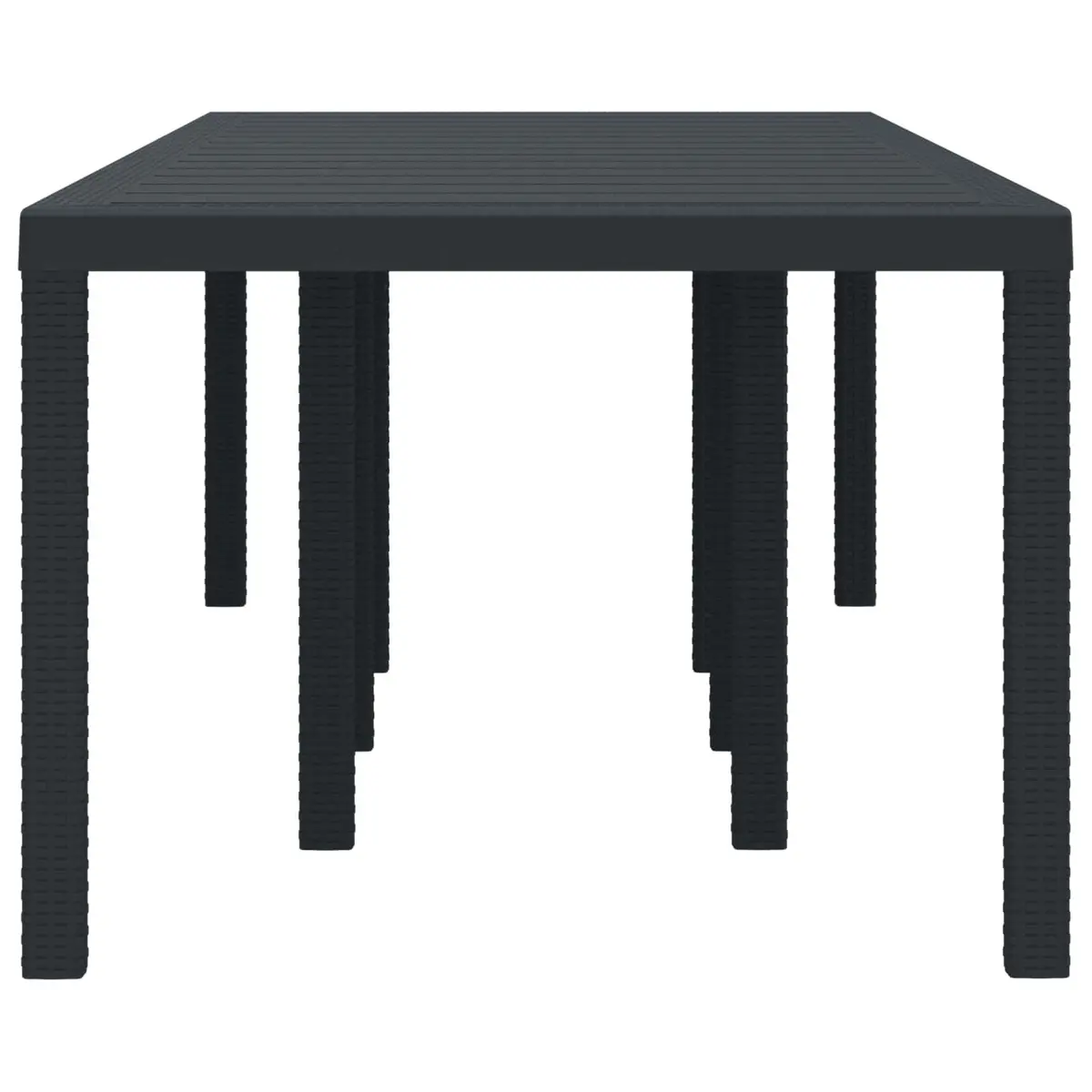 Garden Dining Table Rectangular 250 x 100 cm Anthracite Outdoor Patio Furniture