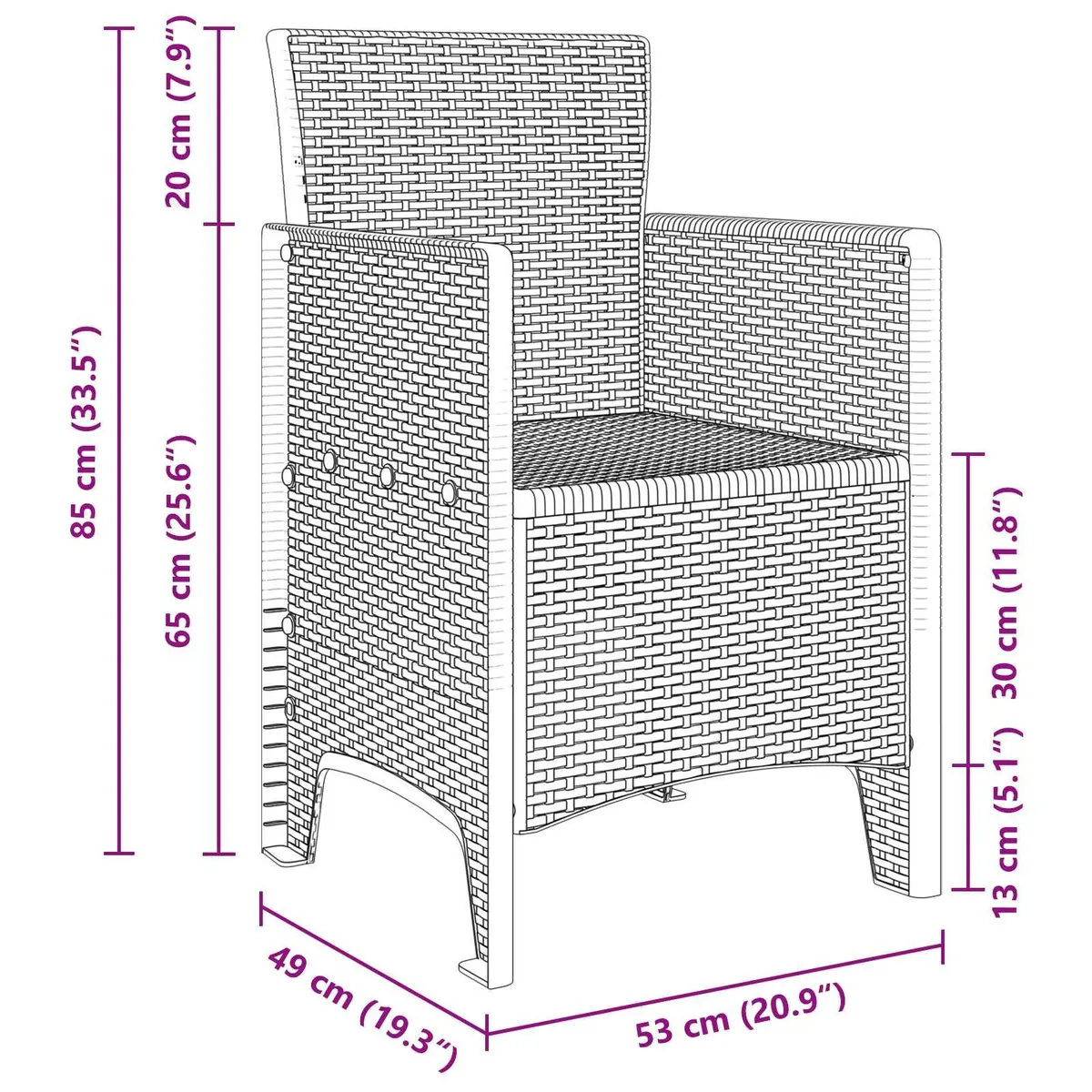 Garden Dining Set 5 Pieces Outdoor Patio Table Chairs Anthracite Furniture
