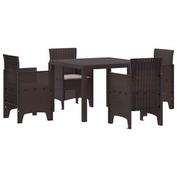 Versatile 5 Piece Outdoor Dining Set with Comfort