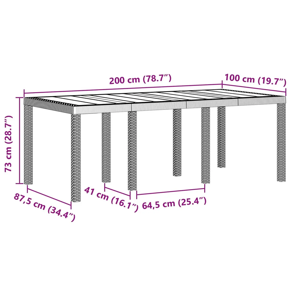 Garden Dining Set 9 Pieces Outdoor Table Chairs Anthracite