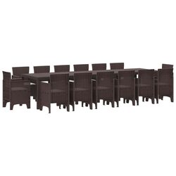 Value Meets Functionality: 15-Piece Garden Dining Set