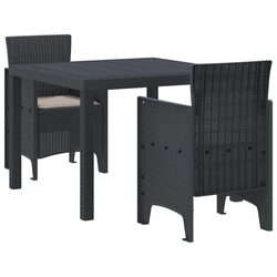 Affordable 3 Piece Outdoor Dining Set: Table and Chairs