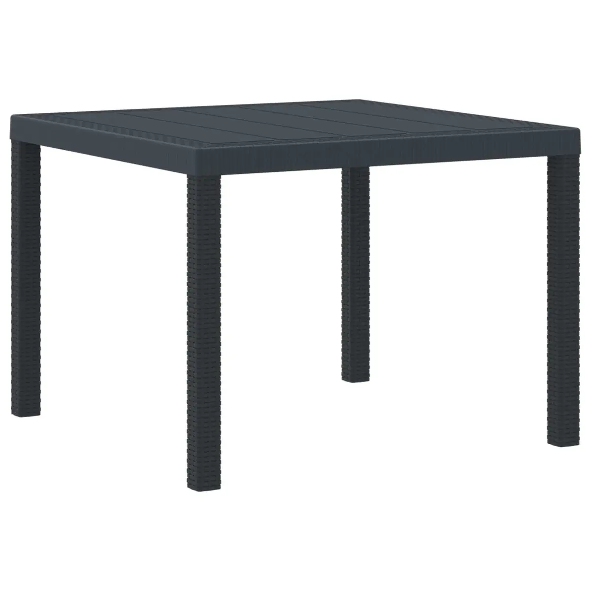 Garden Dining Set Outdoor Patio Table Chairs 3 pcs Anthracite