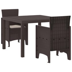 Comfortable Brown Garden Dining Set for Family Meals