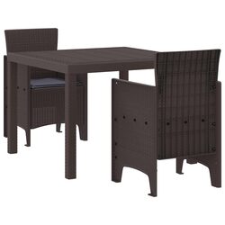 Comfortable Brown Dining Set for Outdoor Relaxation