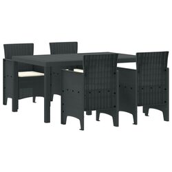 Reliable 5-Piece Rattan Dining Set for Outdoor Enjoyment