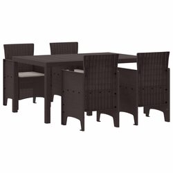 Comfortable and Functional 5-Piece Dining Set for Outdoors