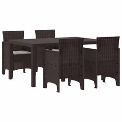 Value 5-Piece Garden Dining Set with Removable Cushions