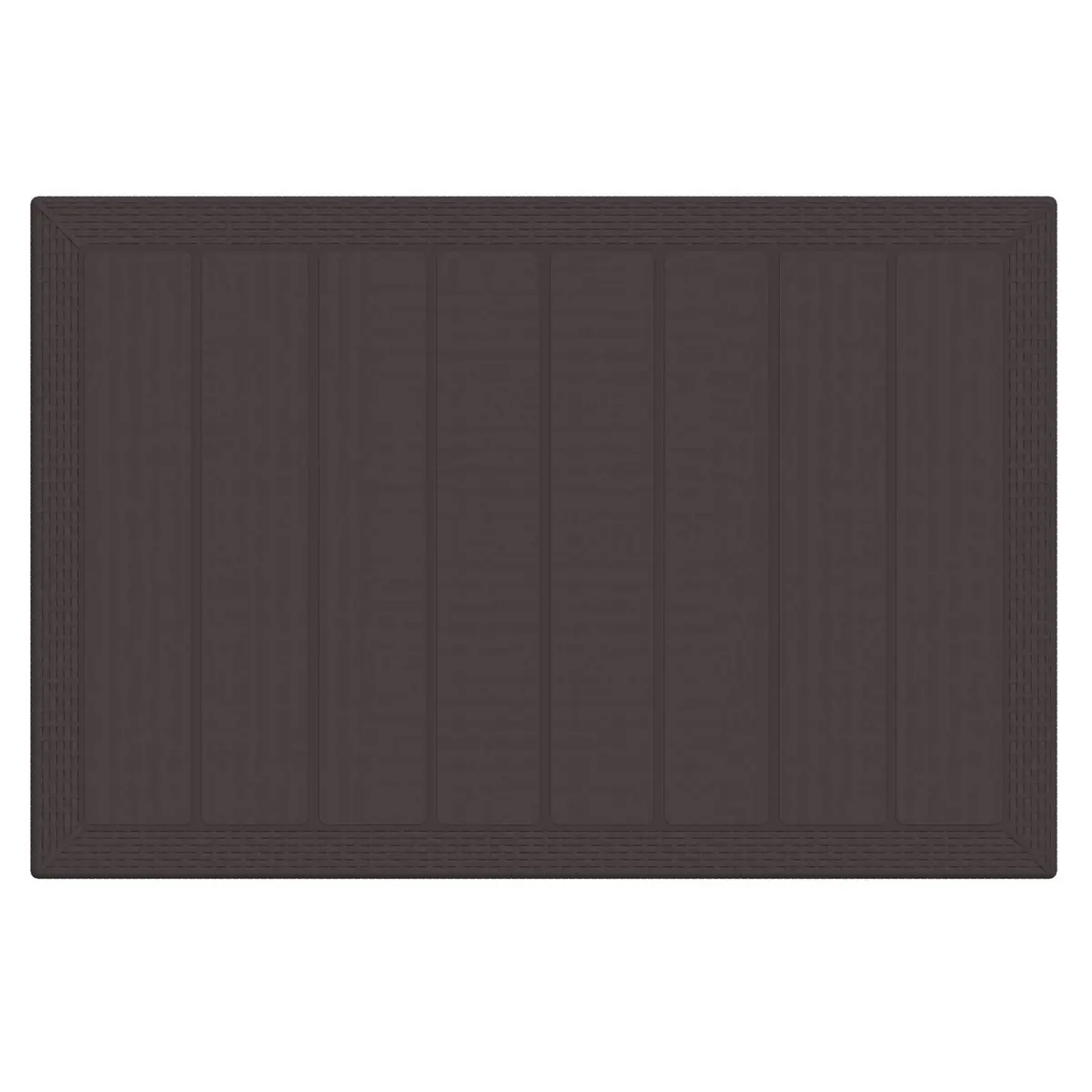 Garden Dining Set 5 Piece Outdoor Furniture Table Chairs Brown Poly Rattan