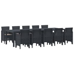 Value-Driven 11 Piece Outdoor Dining Set in Anthracite