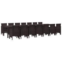 Reliable 15-Piece Dining Set for Outdoor Enjoyment