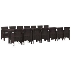 Value-Driven 15-Piece Garden Dining Set with Cushions