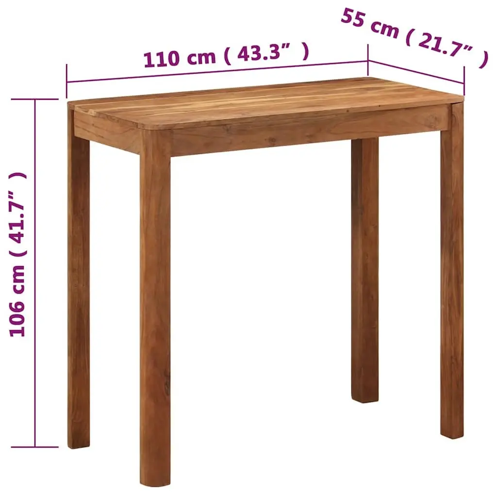 Solid Acacia Bar Table