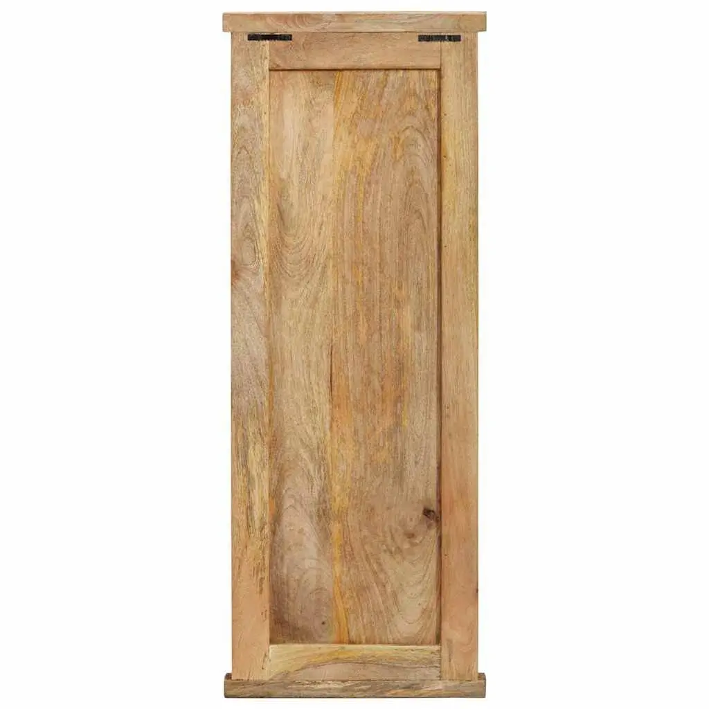 Coat Racks 2 Pieces Wall-Mounted Solid Wood Brown Retro Hooks