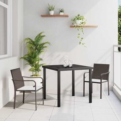 Reliable 3 Piece Garden Dining Set with Comfortable Cushions