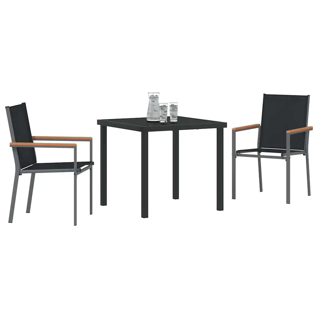 3-Piece Garden Dining Set for Outdoor Use