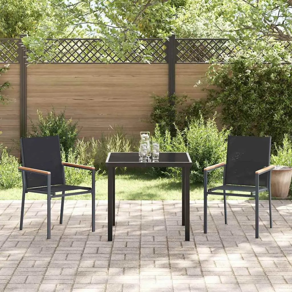 3-Piece Garden Dining Set for Outdoor Use
