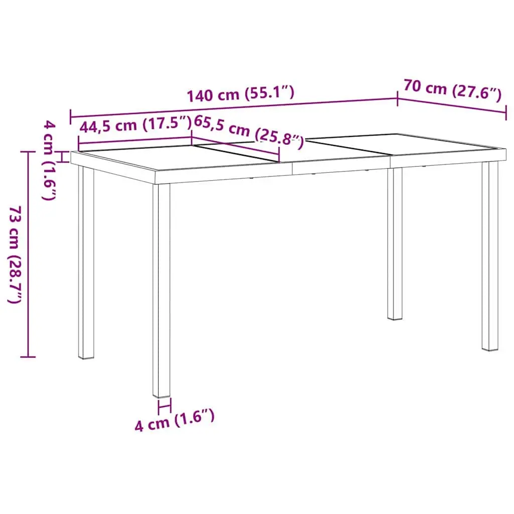 5-Piece Dining Set for Outdoor Use