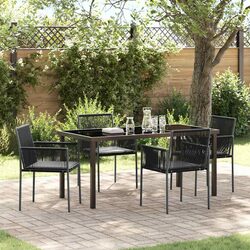 Comfort and Style in a 5-Piece Garden Dining Set