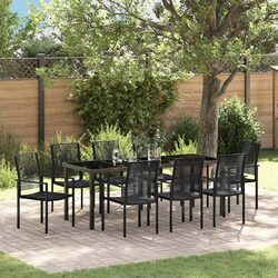 Reliable 9-Piece Outdoor Dining Set for Comfort