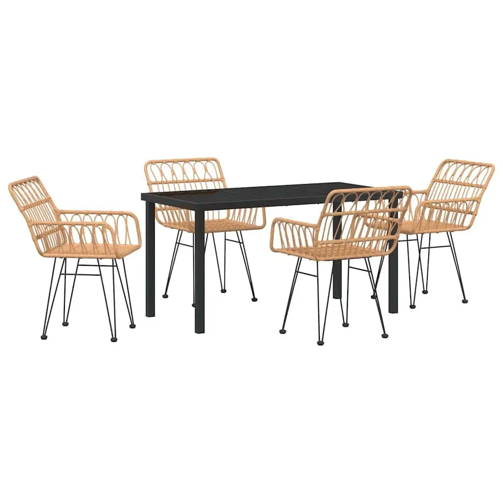 5 Piece Outdoor Dining Set for Comfort