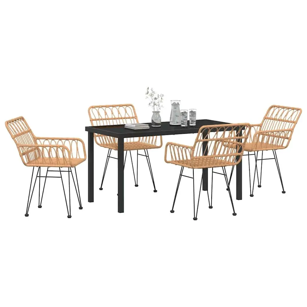 5 Piece Outdoor Dining Set for Comfort