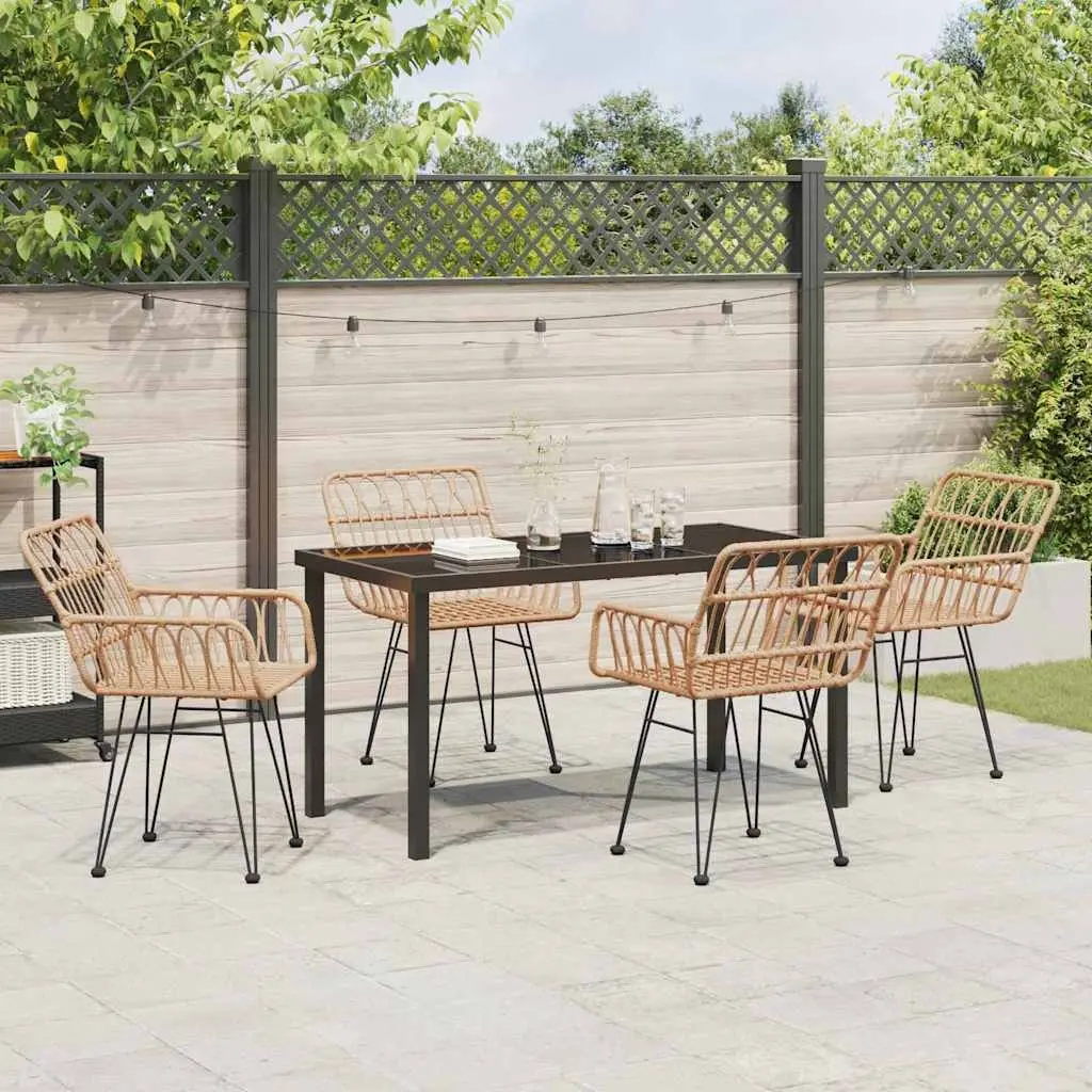 5 Piece Outdoor Dining Set for Comfort