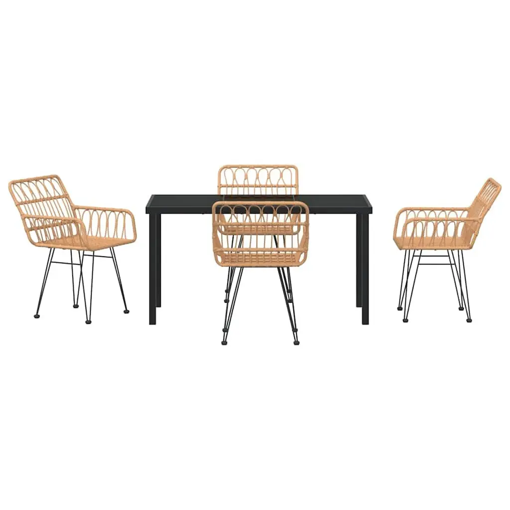 5 Piece Outdoor Dining Set for Comfort