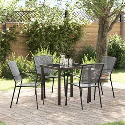 Value-Oriented 5-Piece Anthracite Dining Set