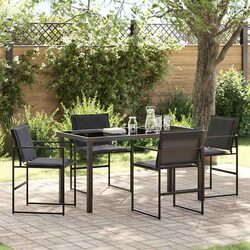 Reliable and Practical Black Garden Dining Set