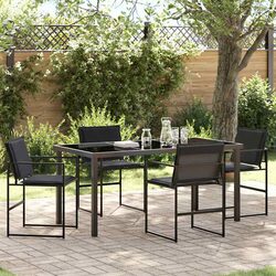 Value-Packed 5-Piece Outdoor Dining Set in Black