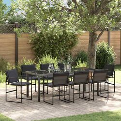 Value-Rich 9 Piece Outdoor Dining Set for Comfortable Gatherings