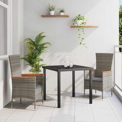 Reliable Grey Garden Dining Set with Comfort and Style