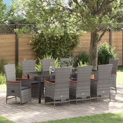 Reliable 9 Piece Dining Set for Outdoor Enjoyment