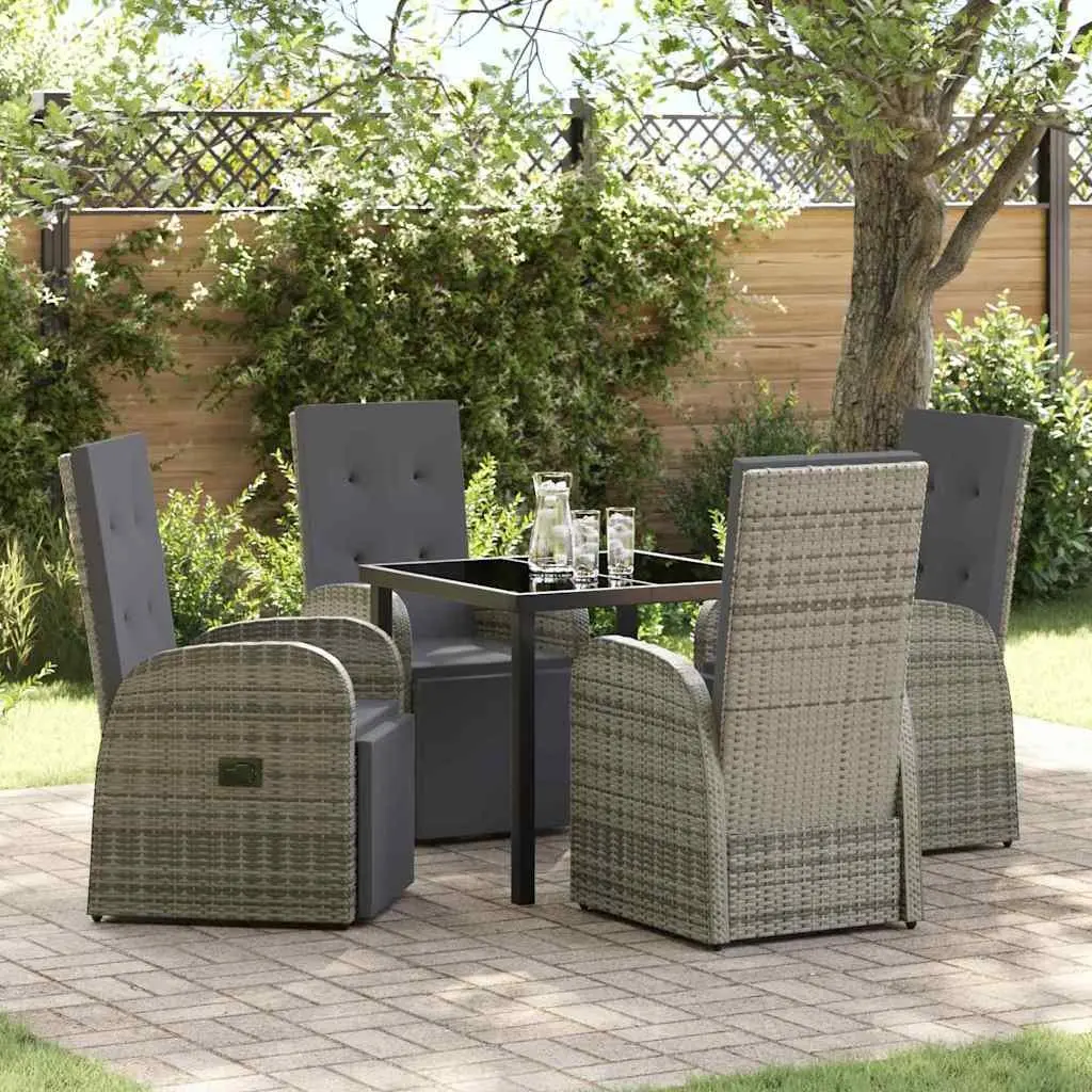 5-Piece Garden Dining Set with Comfort in Mind