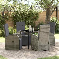 Reliable 5-Piece Garden Dining Set with Comfort in Mind