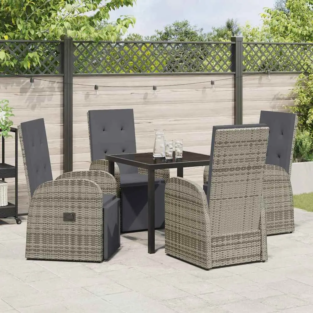5-Piece Garden Dining Set with Comfort in Mind