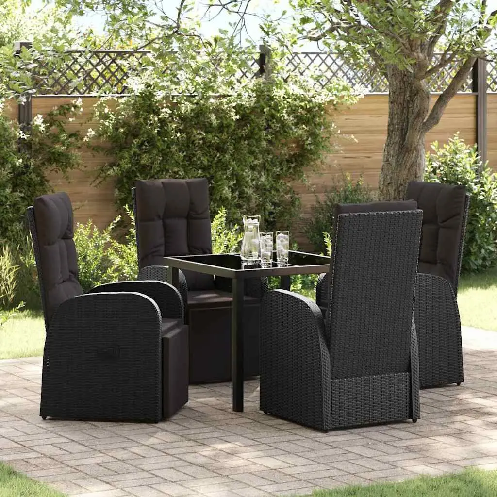5-Piece Black Dining Set